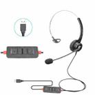 VT200 Single Ear Telephone Headset Operator Headset With Mic,Spec: USB Head with Tuning - 1