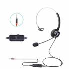 VT200 Single Ear Telephone Headset Operator Headset With Mic,Spec: 3.5mm Single Plug with Tuning - 1