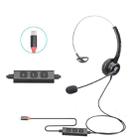 VT200 Single Ear Telephone Headset Operator Headset With Mic,Spec: Type-C With Answer Key - 1