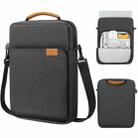 Vertical Laptop Bag Handheld Shoulder Crossbody Bag, Size: 13 Inch(Black) - 1