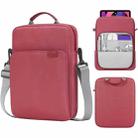 Vertical Laptop Bag Handheld Shoulder Crossbody Bag, Size: 13 Inch(Wine Red) - 1