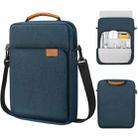 Vertical Laptop Bag Handheld Shoulder Crossbody Bag, Size: 9.7-11 Inch(Dark Blue) - 1