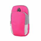 X-365 Outdoor Sports Phone Storage Arm Bag Running Fitness Phone Bag for 4-6 inches(Rose Red) - 1