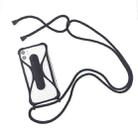 Universal Cell Phone Silicone Lanyard Strap Case With Detachable Neckstrap(Black) - 1
