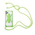 Universal Cell Phone Silicone Lanyard Strap Case With Detachable Neckstrap(Green) - 1