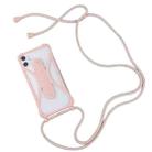 Universal Cell Phone Silicone Lanyard Strap Case With Detachable Neckstrap(Pink) - 1