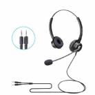 VT200D Double Ears Telephone Headset Operator Headset With Mic,Spec: PC Double Plug - 1