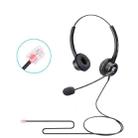 VT200D Double Ears Telephone Headset Operator Headset With Mic,Spec: Crystal Head - 1