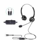 VT200D Double Ears Telephone Headset Operator Headset With Mic,Spec: PC Double Plug with Tuning - 1