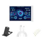 3.5 Inch IPS View All Computer Monitor USB Chassis Vice Screen Set 1 (White) - 1