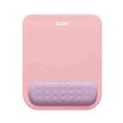 BUBM Wrist Protector Mouse Pad Macaroon Memory Foam Mouse Pad(Pink+Purple) - 1