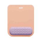 BUBM Wrist Protector Mouse Pad Macaroon Memory Foam Mouse Pad(Flesh Pink + Purple) - 1