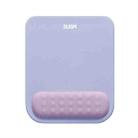 BUBM Wrist Protector Mouse Pad Macaroon Memory Foam Mouse Pad(Haze Blue + Purple) - 1