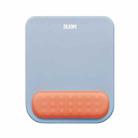BUBM Wrist Protector Mouse Pad Macaroon Memory Foam Mouse Pad(Blue+Orange Red) - 1