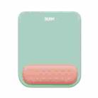 BUBM Wrist Protector Mouse Pad Macaroon Memory Foam Mouse Pad(Green+Pink) - 1