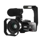 KOMERY K1 5600PX 16X Zoom 4K HD Digital Video Camera With Hot Shoe Interface,  Silver Gray Kit - 1