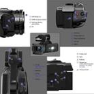 KOMERY RX200 64MP 18X Zoom 4-Inch Touch Screen Handheld Digital Video Camera(Black) - 6