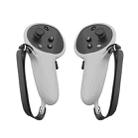 For Oculus Quest Pro 1 Pair Handle Silicone Case Cover VR Accessories(White) - 1