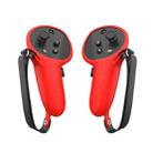 For Oculus Quest Pro 1 Pair Handle Silicone Case Cover VR Accessories(Red) - 1