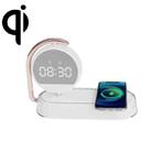 K01T 15W  3 In 1 Mobile Phone Wireless Charging with Alarm Clock and Night Light(White) - 1