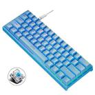 LEAVEN K620 61 Keys Hot Plug-in Glowing Game Wired Mechanical Keyboard, Cable Length: 1.8m, Color: Blue Green Shaft - 1