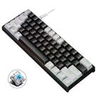 LEAVEN K620 61 Keys Hot Plug-in Glowing Game Wired Mechanical Keyboard, Cable Length: 1.8m, Color: White Black Green Shaft - 1