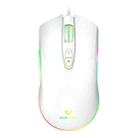 Dark Alien V600 7 Keys Office Computer Business Mouse, Cable Length: 1.42m(White) - 1