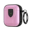 For AirPods 1/2 TPU + PC Full Wrap Type Protection Case Cover(Pink) - 1