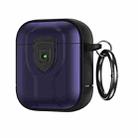 For AirPods 1/2 TPU + PC Full Wrap Type Protection Case Cover(Purple) - 1