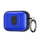 For AirPods Pro TPU + PC Full Wrap Type Protection Case Cover(Blue) - 1