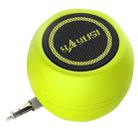 Yayusi A5 Mobile Phone Computer Plug In Audio Mini External Speaker, Color: Fresh Green - 1