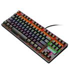 ZIYOULANG K2 87 Keys Office Laptop Punk Glowing Mechanical Wired Keyboard, Cable Length: 1.5m, Color: Black - 1