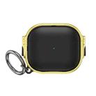 For AirPods Pro Drop-proof Case Split Design Plating Protection Cover(Gold+Black) - 1