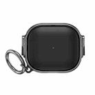 For  AirPods Pro 2 Drop-proof Case Split Design Plating Protection Cover(Black+Black) - 1