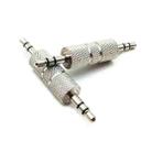 20 PCS Metal 3.5mm Audio Male to Male Straight Through Adaptor(Nickel Plated) - 1