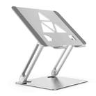 Aluminum Laptop Tablet Stand Foldable Elevated Cooling Rack,Style: Triangle  Silver - 1