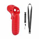 For DJI FPV Combo Controller Silicone Cover Protective Sleeve Skin Case With Lanyard Red  - 1