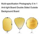 Selens  5 In 1 (Gold / Silver  / White / Black / Soft Light) Folding Reflector Board, Size: 60cm Round - 2