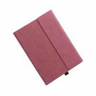 For Microsoft Surface Pro 9 Tablet Protective Case Holder(South African Sheepskin Red Case) - 1