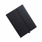 For Microsoft Surface Pro 9 Tablet Protective Case Holder(Microfiber Lambskin Texture Black Case) - 1