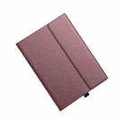 For Microsoft Surface Pro 9 Tablet Protective Case Holder(Microfiber Lambskin Texture Red Case) - 1