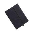 For Microsoft Surface Pro 8 Tablet Protective Case Holder(South African Sheepskin Black Case) - 1