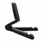 54356 Multifunctional Desktop Universal Foldable Triangular Phone Holder(Black) - 1