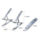 N8 Double-layer Foldable Lifting Aluminum Alloy Laptop Heat Dissipation Stand, Color: Silver - 3
