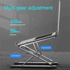 N8 Double-layer Foldable Lifting Aluminum Alloy Laptop Heat Dissipation Stand, Color: Silver - 4