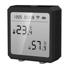 Wifi Temperature And Humidity Meter Sensor Equipment Smart Home Graffiti APP Temperature And Humidity Sensor(Black) - 1