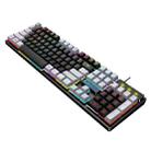 K-Snake K4 104 Keys Glowing Game Wired Mechanical Feel Keyboard, Cable Length: 1.5m, Style: Black Gray Square Key - 1