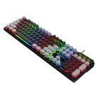 K-Snake K4 104 Keys Glowing Game Wired Mechanical Feel Keyboard, Cable Length: 1.5m, Style: Mixed Light Black Gray Punk - 1