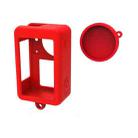 For DJI Osmo Action 3 Silicone Protective Case Lens Cap(Red) - 1
