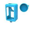 For DJI Osmo Action 3 Silicone Protective Case Lens Cap(Blue) - 1